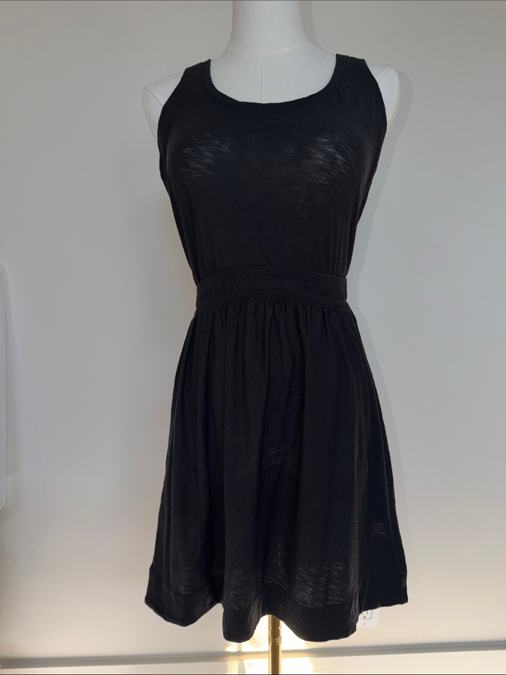 Nation LTD Black Sleeveless Scoop Neck Mini Dress